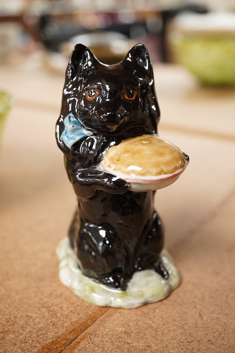 A Beatrix Potter, stamped F Warne and Co Ltd, Beswick figure of “Duchess” with pie, 10cm high.